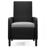 Beachcroft Black/Light Gray Outdoor Dining Table and 4 Chairs