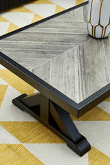 Beachcroft Black/Light Gray Outdoor Sofa and  2 Lounge Chairs with Coffee Table and 2 End Tables