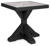 Beachcroft Black Light Gray Outdoor End Table