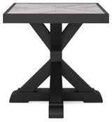 Beachcroft Black Light Gray Outdoor End Table