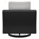 Beachcroft Black/Light Gray Outdoor Sofa and  2 Lounge Chairs with Coffee Table and 2 End Tables