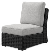 Beachcroft Black/Light Gray 5-Piece Outdoor Sectional