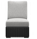 Beachcroft Black/Light Gray 5-Piece Outdoor Sectional