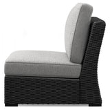 Beachcroft Black/Light Gray 5-Piece Outdoor Sectional