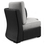 Beachcroft Black/Light Gray 5-Piece Outdoor Sectional