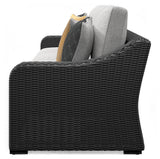 Beachcroft Black/Light Gray 5-Piece Outdoor Sectional