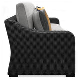 Beachcroft Black/Light Gray 5-Piece Outdoor Sectional