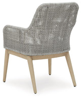 Seton Creek Gray Outdoor Dining Arm Chairs - Set of 2