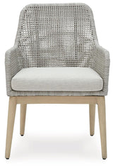 Seton Creek Gray Outdoor Dining Arm Chairs - Set of 2