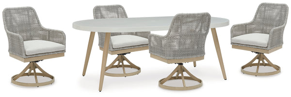 Seton White Creek Outdoor Dining Table and 4 Chairs