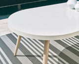 Seton Creek White Oval Outdoor Dining Table