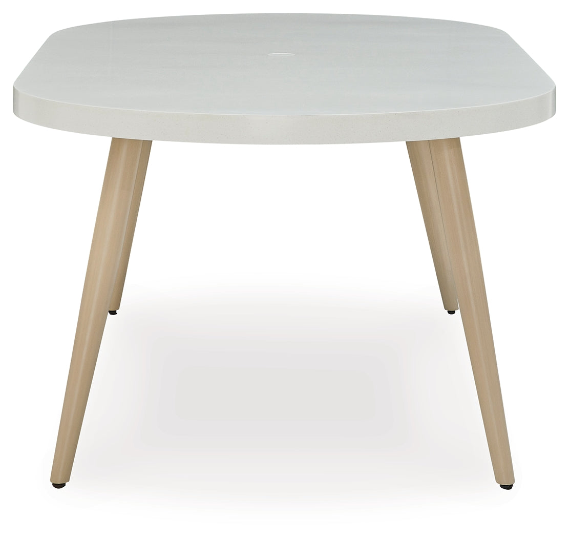 Seton White Creek Outdoor Dining Table and 4 Chairs