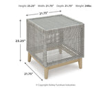 Seton Gray Creek 2 Outdoor Chairs with End Table
