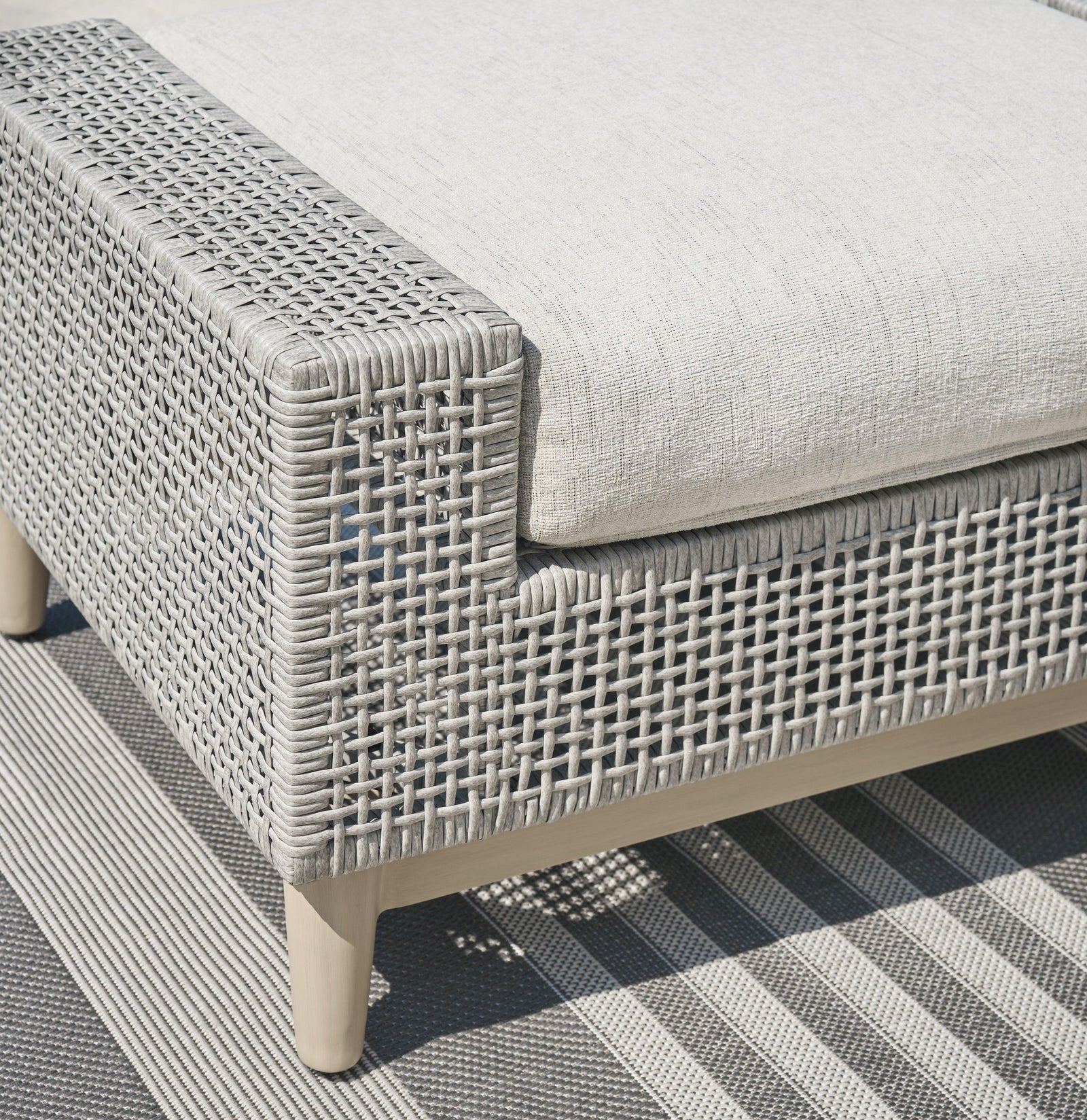 Seton Gray Creek Outdoor Lounge Chair and Ottoman