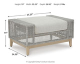 Seton Gray Creek Outdoor Lounge Chair and Ottoman