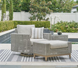 Seton Gray Creek Outdoor Lounge Chair and Ottoman