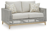 Seton Gray Creek Outdoor Sofa and Loveseat with Coffee Table
