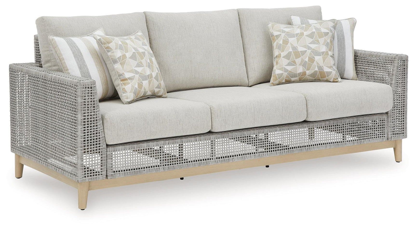Seton Gray Creek Outdoor Sofa and Loveseat with Coffee Table