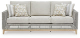 Seton Creek Gray Outdoor Sofa With Cushion - Ella Furniture