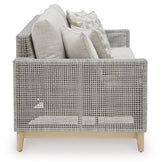 Seton Creek Gray Outdoor Sofa With Cushion - Ella Furniture