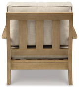 Clare Beige View 2 Outdoor Chairs with End Table