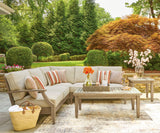 Clare View Beige 3-Piece Outdoor Sectional
