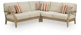 Clare View Beige 3-Piece Outdoor Sectional