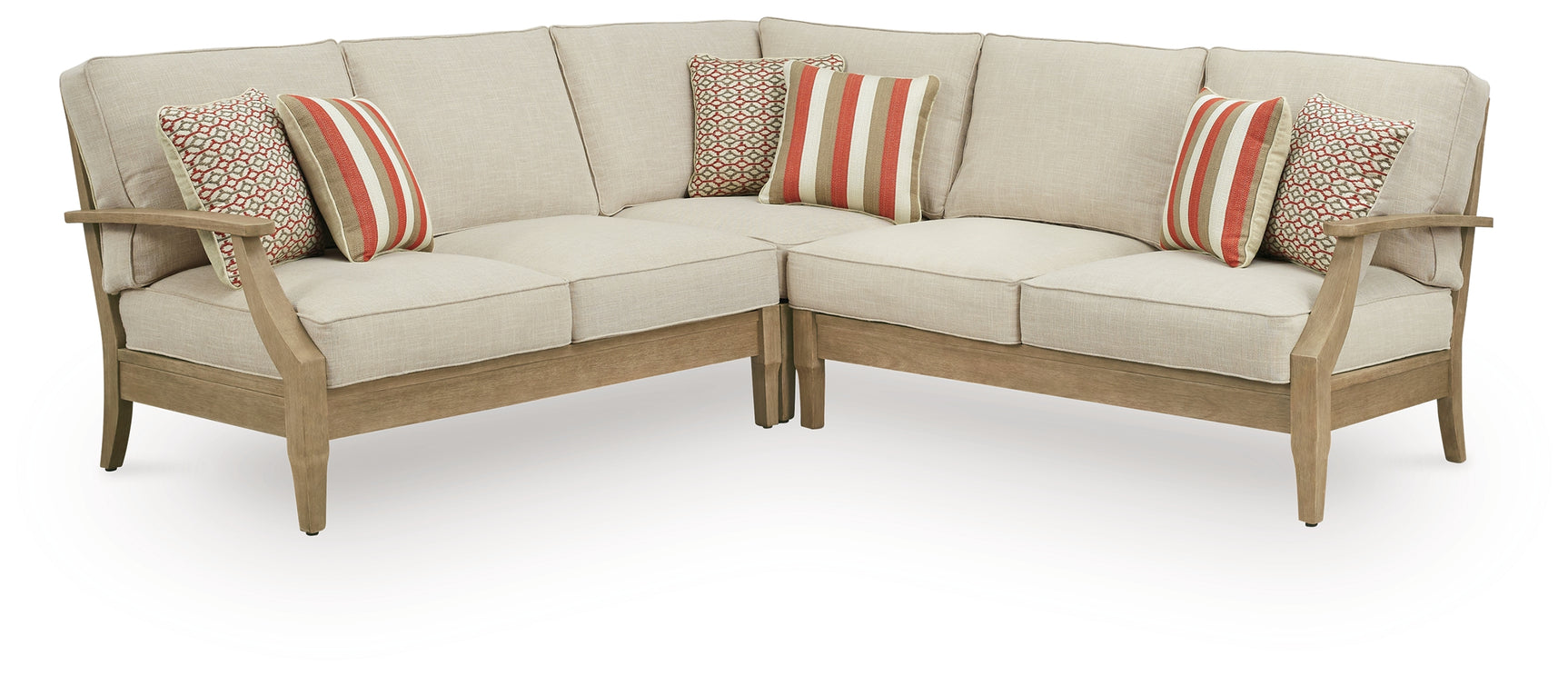 Clare View Beige 3-Piece Outdoor Sectional