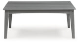 Cove Beach Gray Outdoor Coffee Table