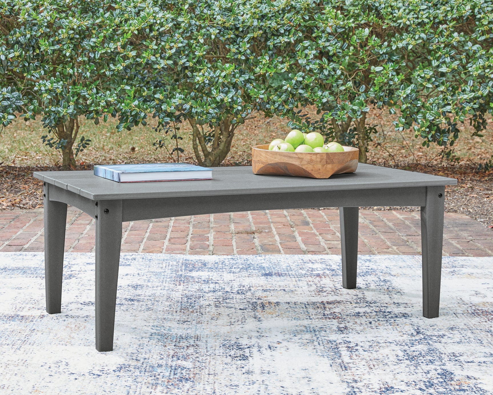 Cove Gray Beach Outdoor Sofa and Loveseat with Coffee Table