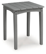 Cove Beach Gray Outdoor End Table