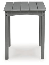 Cove Beach Gray Outdoor End Table