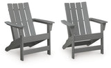 Cove Gray Beach 2 Adirondack Chairs