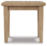 Clare Beige View 2 Outdoor Chairs with End Table