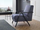 Pavia Navy Blue Armchair - Ella Furniture