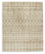 Bunchly Tan Brown Cream 8x10 Area Rug
