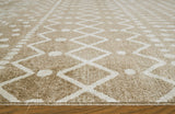 Bunchly Tan Brown Cream 8x10 Area Rug