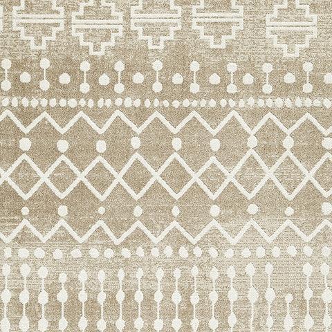 Bunchly Tan Brown Cream 8x10 Area Rug