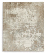 Grifflain Contemporary Tan Brown Gray 8x10 Rug