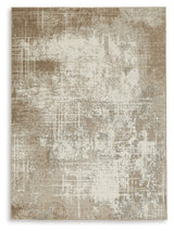 Grifflain Tan Brown Gray 5' x 7' Abstract Medium Rug