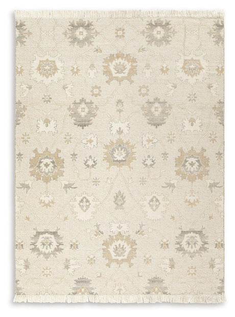 Calkin Linen/gray/caramel 8' X 10' Rug - Ella Furniture