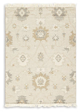 Calkin Linen/gray/caramel 5' X 7' Rug - Ella Furniture
