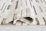 Leesdale 8' x 10' Ivory Brown Black Striped Rug