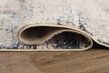 Gentor Blue Ivory 8'x10' Abstract Pattern Rug