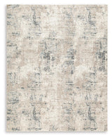 Gentor Blue Ivory 8'x10' Abstract Pattern Rug