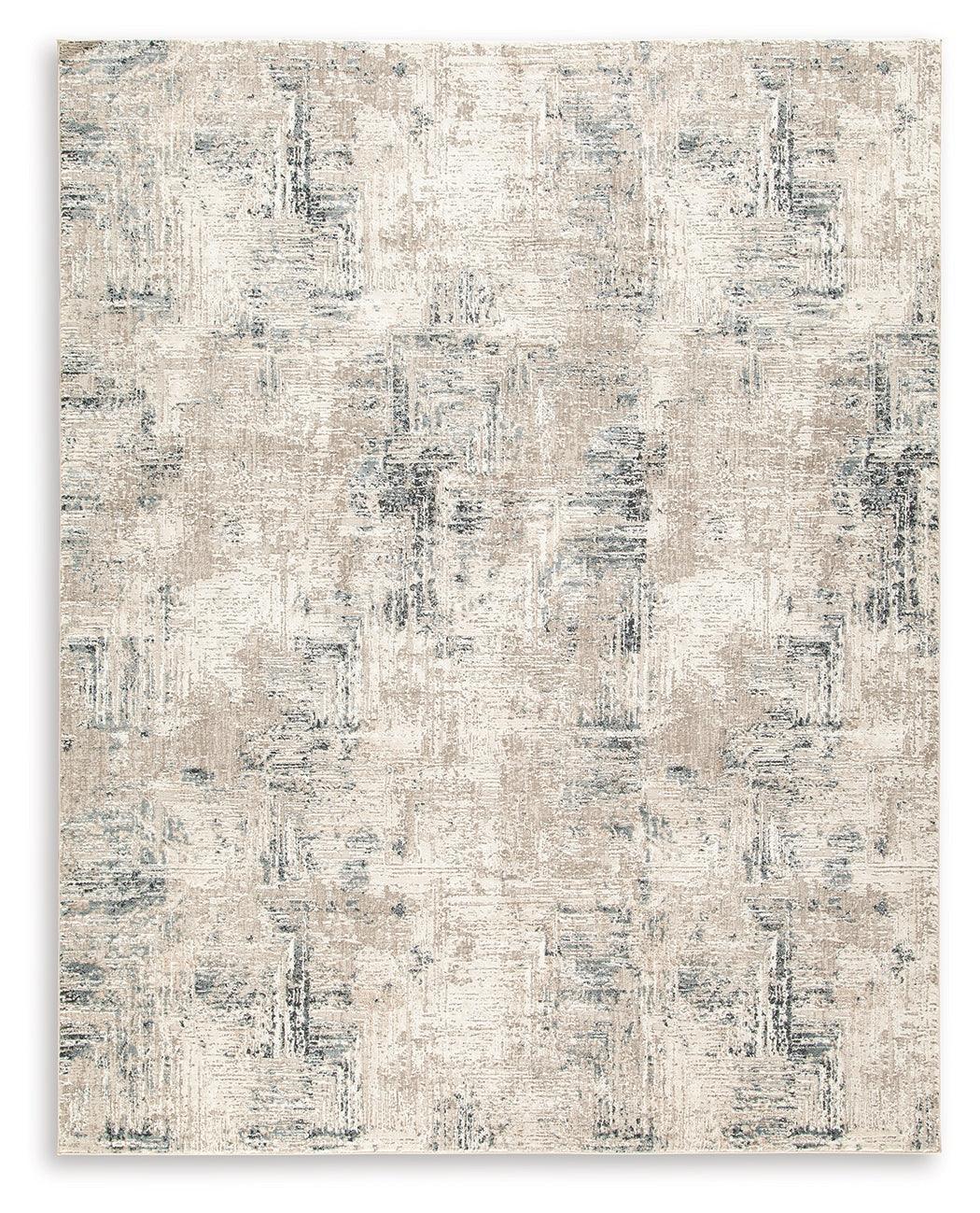 Gentor Blue Ivory 8'x10' Abstract Pattern Rug