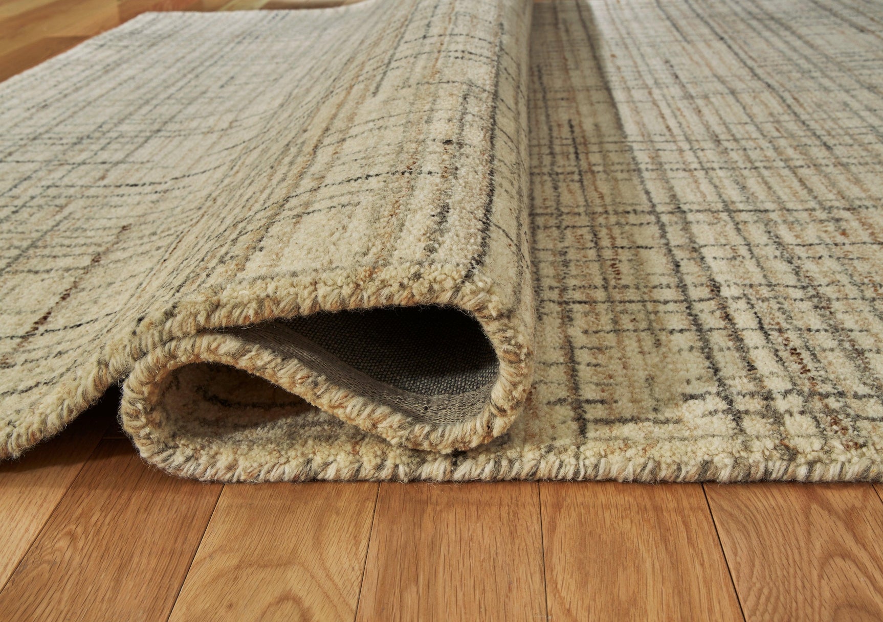 Janston Ivory Gray Tan Medium Rug