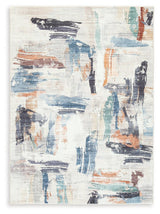 Hessland Multi 5' x 7' Washable Rug