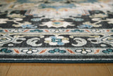Leningston Black/Cream/Blue 8' x 10' Washable Rug