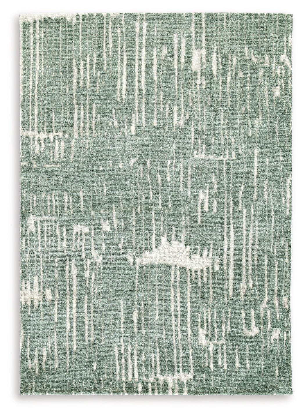 Cayworth Teal/White 8' x 10' Rug